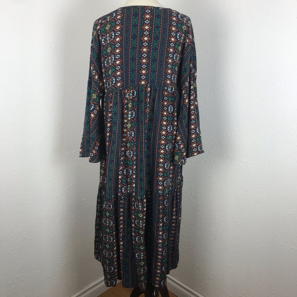 I. Madeline Midi Dress Aztec Print - Picture 7 of 11